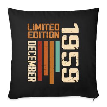 December 1959 - 1959 December - Sofa pillowcase 17,3'' x 17,3'' (45 x 45 cm) - black - Front