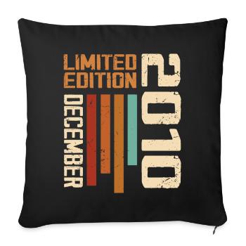 December 2010 - 2010 December - Sofa pillowcase 17,3'' x 17,3'' (45 x 45 cm) - black - Front