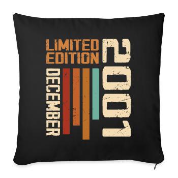 December 2001 - 2001 December - Sofa pillowcase 17,3'' x 17,3'' (45 x 45 cm) - black - Front