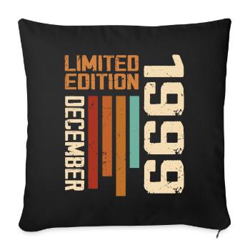December 1999 - 1999 December - Sofa pillowcase 17,3'' x 17,3'' (45 x 45 cm) - black - Front