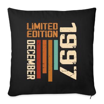 December 1997 - 1997 December - Sofa pillowcase 17,3'' x 17,3'' (45 x 45 cm) - black - Front