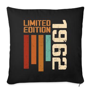 Vintage 1962 Cadeau d’anniversaire 1962 Retro 1962 - Housse de coussin décorative 45 x 45 cm - noir - Devant