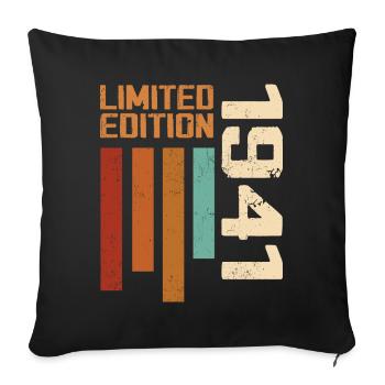 Vintage 1941 Retro 1941 Birthday Gift - Sofa pillowcase 17,3'' x 17,3'' (45 x 45 cm) - black - Front