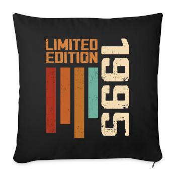 Jahrgang 1995 Geburtstagsgeschenk 1995 Retro 1995 - Sofakissenbezug 45 x 45 cm - Schwarz - Vorne