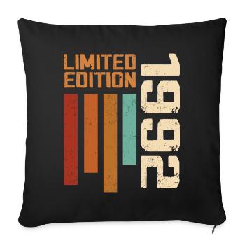 Vintage 1992 Birthday Gift 1992 Retro 1992 - Sofa pillowcase 17,3'' x 17,3'' (45 x 45 cm) - black - Front