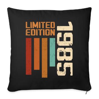 Vintage 1985 Birthday Gift 1985 Retro 1985 - Sofa pillowcase 17,3'' x 17,3'' (45 x 45 cm) - black - Front