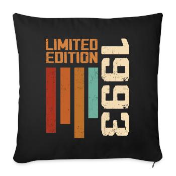 Vintage 1993 Birthday Gift 1993 Retro 1993 - Sofa pillowcase 17,3'' x 17,3'' (45 x 45 cm) - black - Front