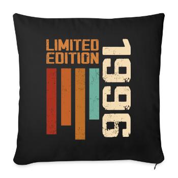 Vintage 1996 Birthday Gift 1996 Retro 1996 - Sofa pillowcase 17,3'' x 17,3'' (45 x 45 cm) - black - Front