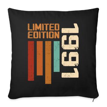 Vintage 1991 Cadeau d’anniversaire 1991 Retro 1991 - Housse de coussin décorative 45 x 45 cm - noir - Devant