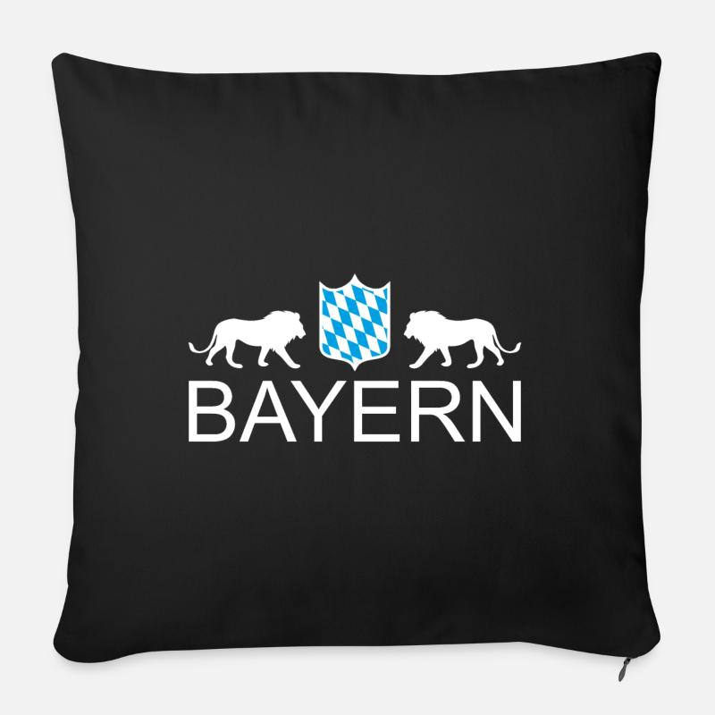 Bayern - Sofakissenbezug 45 x 45 cm - Schwarz