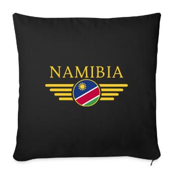 Ich liebe Namibia, Eleganz Stil Design T-Shirt - Sofakissenbezug 45 x 45 cm - Schwarz - Vorne