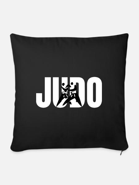 Judo - Sofakissenbezug 45 x 45 cm - Schwarz