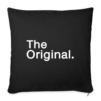 Matching Family Designs. Father. Mother. Brother. - Sofa pillowcase 17,3'' x 17,3'' (45 x 45 cm) - black - Front