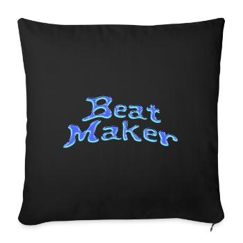 Beat Producer - Sofa pillowcase 17,3'' x 17,3'' (45 x 45 cm) - black - Front