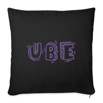 Ube Design für stolze Pinoys - Sofakissenbezug 45 x 45 cm - Schwarz - Vorne