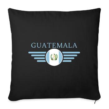 J’aime la Grèce, Style Design T-Shirt - Housse de coussin décorative 45 x 45 cm - noir - Devant