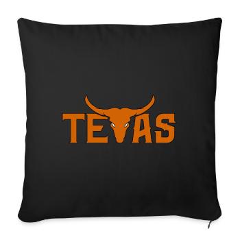 Texas - Housse de coussin décorative 45 x 45 cm - noir - Devant