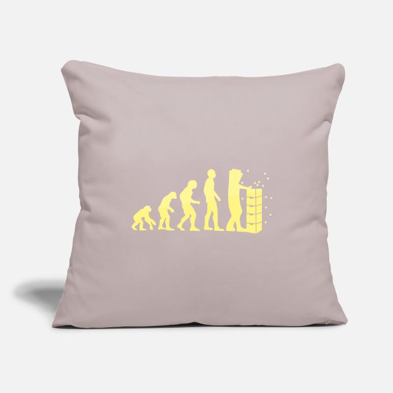 évolution de l'apiculture Housse de coussin décorative 45 x 45 cm