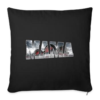 Racing Matching Family Race Car Pit Crew Mom - Sofa pillowcase 17,3'' x 17,3'' (45 x 45 cm) - black - Front
