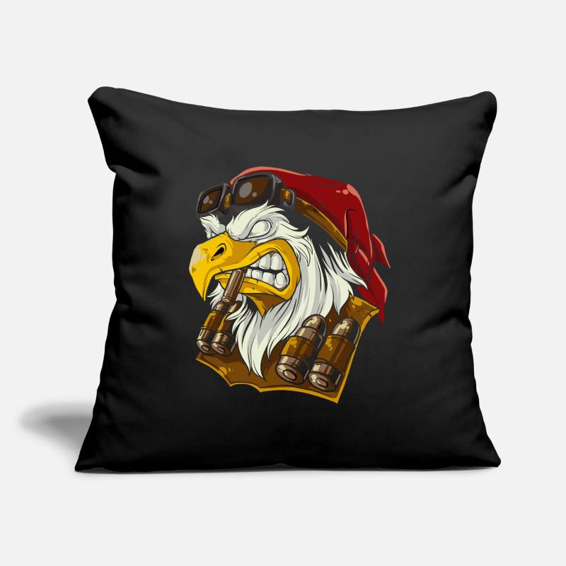 Tête d'aigle Housse de coussin décorative 45 x 45 cm
