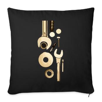 tool - Sofa pillowcase 17,3'' x 17,3'' (45 x 45 cm) - black - Front