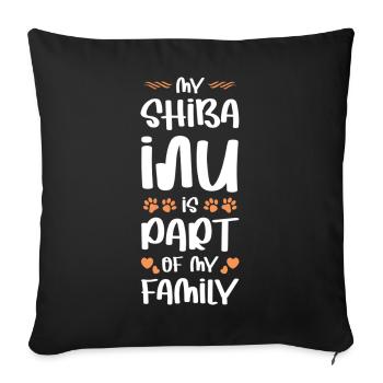 My Shira Part of the Family - Sofa pillowcase 17,3'' x 17,3'' (45 x 45 cm) - black - Front