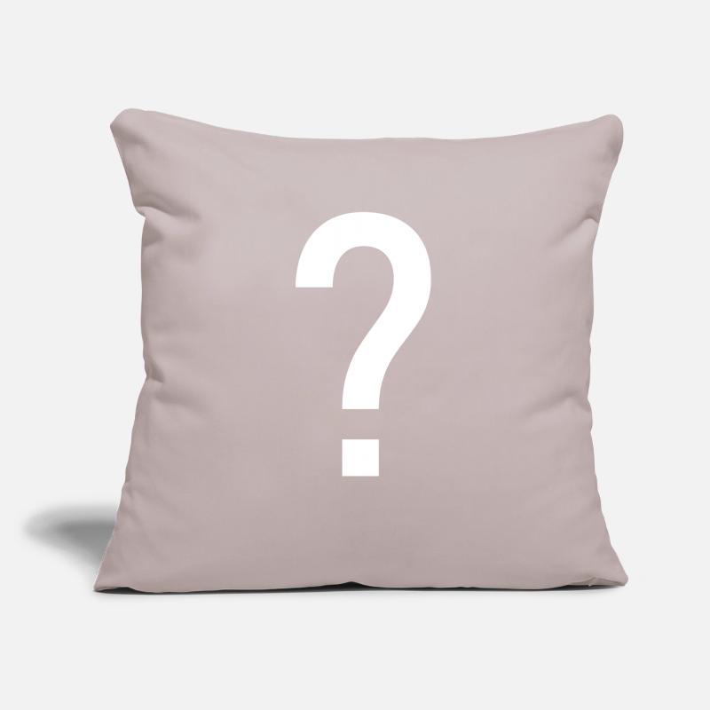 Fragezeichen Frage Zeichen Geschenk Idee Design Sofakissenbezug 45 x 45 cm