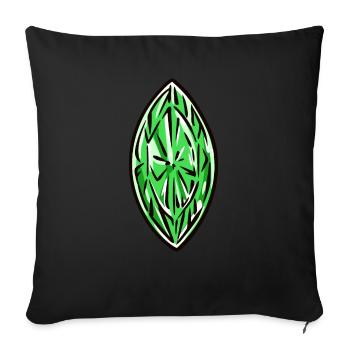 Diamond Gemstone - Sofa pillowcase 17,3'' x 17,3'' (45 x 45 cm) - black - Front