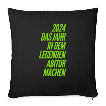 Funny High School Graduation Sayings - Sofa pillowcase 17,3'' x 17,3'' (45 x 45 cm) - black - Front