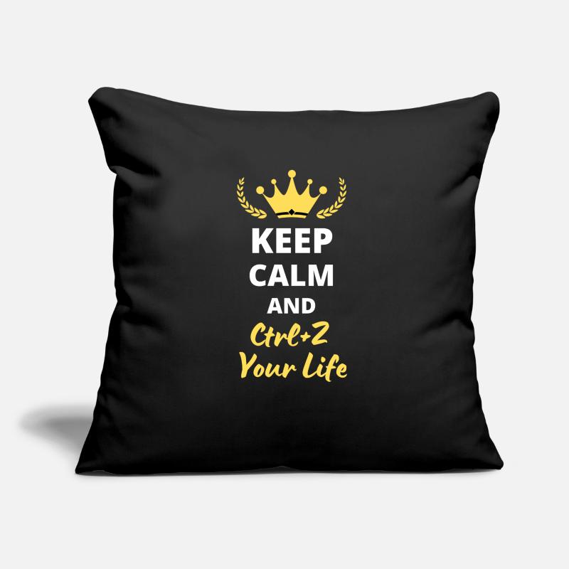 Keep Calm and Ctrl-Z Your Life Sofa pillowcase 17,3'' x 17,3'' (45 x 45 cm)