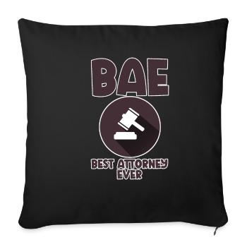 Bae Best Attorney Ever 4 - Sofa pillowcase 17,3'' x 17,3'' (45 x 45 cm) - black - Front