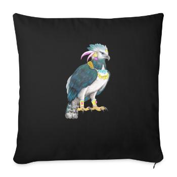Harpy Bird of Prey Bird - Sofa pillowcase 17,3'' x 17,3'' (45 x 45 cm) - black - Front