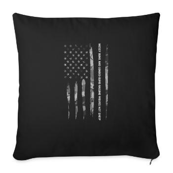 Petits pains en désordre et gund raissi chargés... - Housse de coussin décorative 45 x 45 cm - noir - Devant