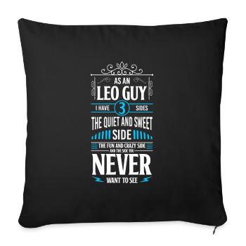 Zodiac sign stars superstition - Sofa pillowcase 17,3'' x 17,3'' (45 x 45 cm) - black - Front