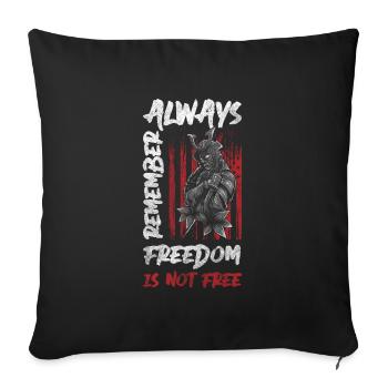 Sabre nordique guerrier épée - Housse de coussin décorative 45 x 45 cm - noir - Devant
