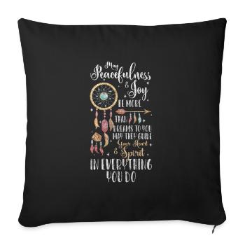 Dream Wish Icons Sleep - Sofa pillowcase 17,3'' x 17,3'' (45 x 45 cm) - black - Front