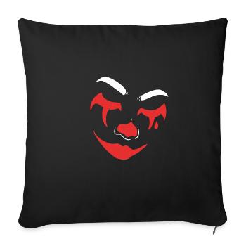 Sad Clown Entertainer Gift - Sofa pillowcase 17,3'' x 17,3'' (45 x 45 cm) - black - Front
