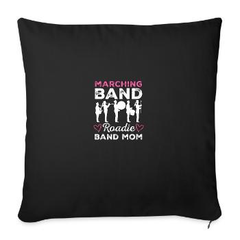 Marching Band Roadie Band Mom - Sofa pillowcase 17,3'' x 17,3'' (45 x 45 cm) - black - Front