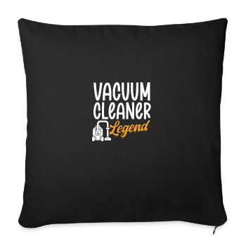 Aspirateur Legend Aspirateur Ménage - Housse de coussin décorative 45 x 45 cm - noir - Devant
