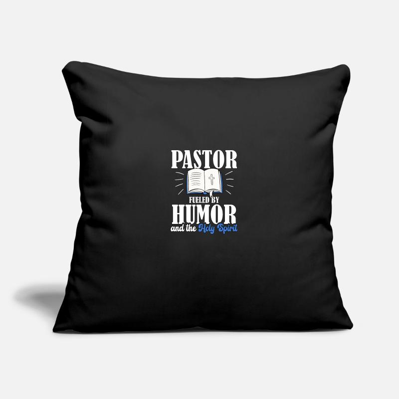 Un pasteur alimenté par l’humour pour les pasteurs Housse de coussin décorative 45 x 45 cm