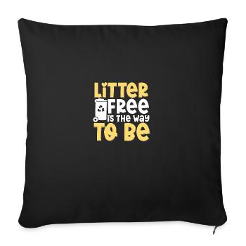 Five Time Extinction Event Winner Microbiology - Sofa pillowcase 17,3'' x 17,3'' (45 x 45 cm) - black - Front