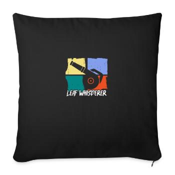 Leaf Whisperer Gardening Garden Leaf Blower - Sofa pillowcase 17,3'' x 17,3'' (45 x 45 cm) - black - Front