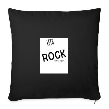 Lets Rock Dabei sein ist alles - Sofakissenbezug 45 x 45 cm - Schwarz - Vorne