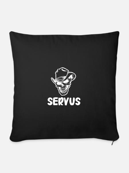 Servus - Sofakissenbezug 45 x 45 cm - Schwarz