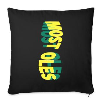 Mostoles Spain City Skyline Font Colorful - Sofa pillowcase 17,3'' x 17,3'' (45 x 45 cm) - black - Front