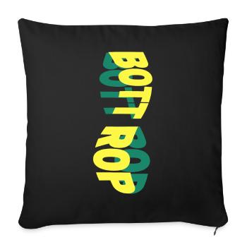 Bottrop Germany City Skyline Font Colorful - Sofa pillowcase 17,3'' x 17,3'' (45 x 45 cm) - black - Front