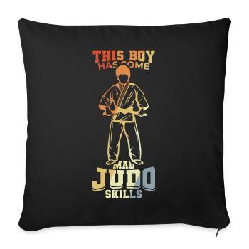 Judo Child - Sofa pillowcase 17,3'' x 17,3'' (45 x 45 cm) - black - Front