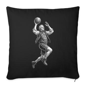 Millard Fillmore Basketball  - Sofakissenbezug 45 x 45 cm - Schwarz - Vorne