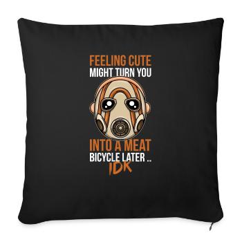 Cadeau mignon de masque de frontière de Borderlands - Housse de coussin décorative 45 x 45 cm - noir - Devant
