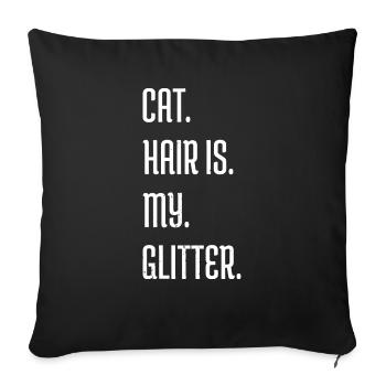 Persian Cat Black Animal Animal Love Happy - Sofa pillowcase 17,3'' x 17,3'' (45 x 45 cm) - black - Front